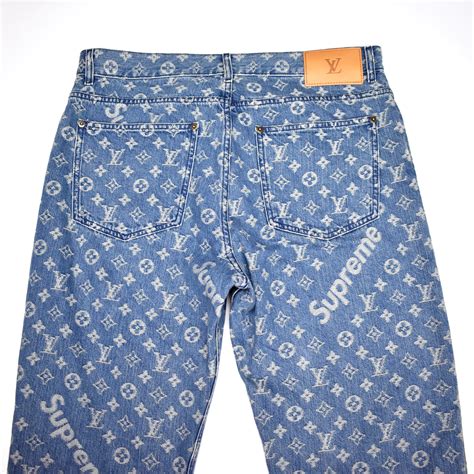 Supreme Louis Vuitton Supreme Blue Monogram Jeans 